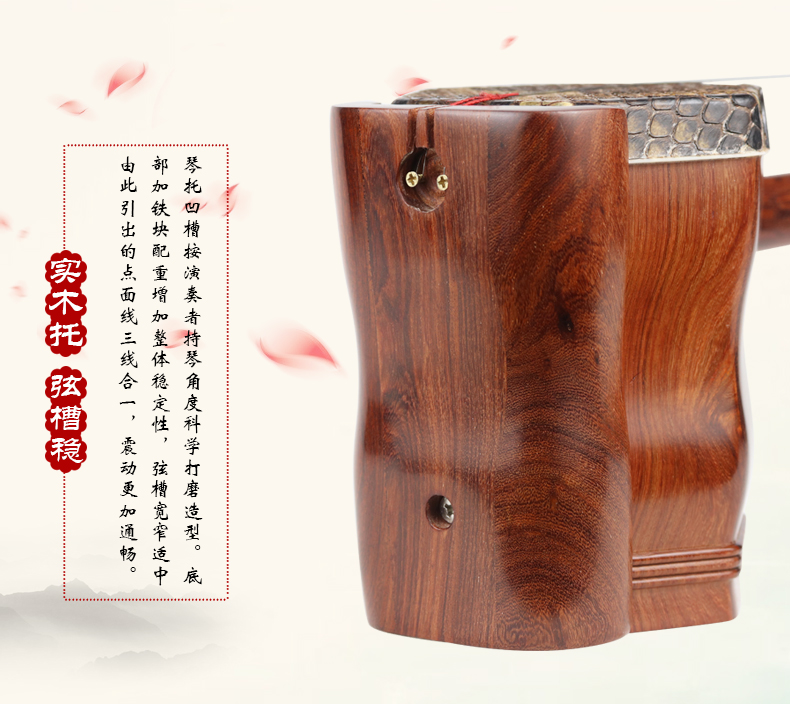 Le Feiyang thùy gỗ đàn hương đỏ erhu học người mới bắt đầu giới thiệu kiểm tra chung chơi nhạc cụ quốc gia nhà máy bán hàng trực tiếp sáo điện tử ewi