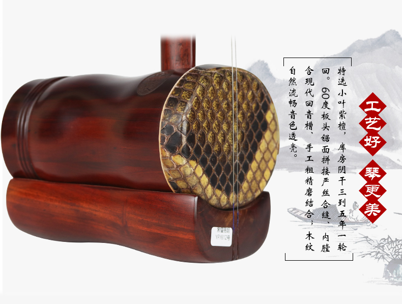 Le Feiyang Châu Phi thùy gỗ hồng mộc Xihu dành cho người lớn chuyên nghiệp chơi tin kịch erhu nhà máy sản xuất nhạc cụ quốc gia sáo điện tử ewi