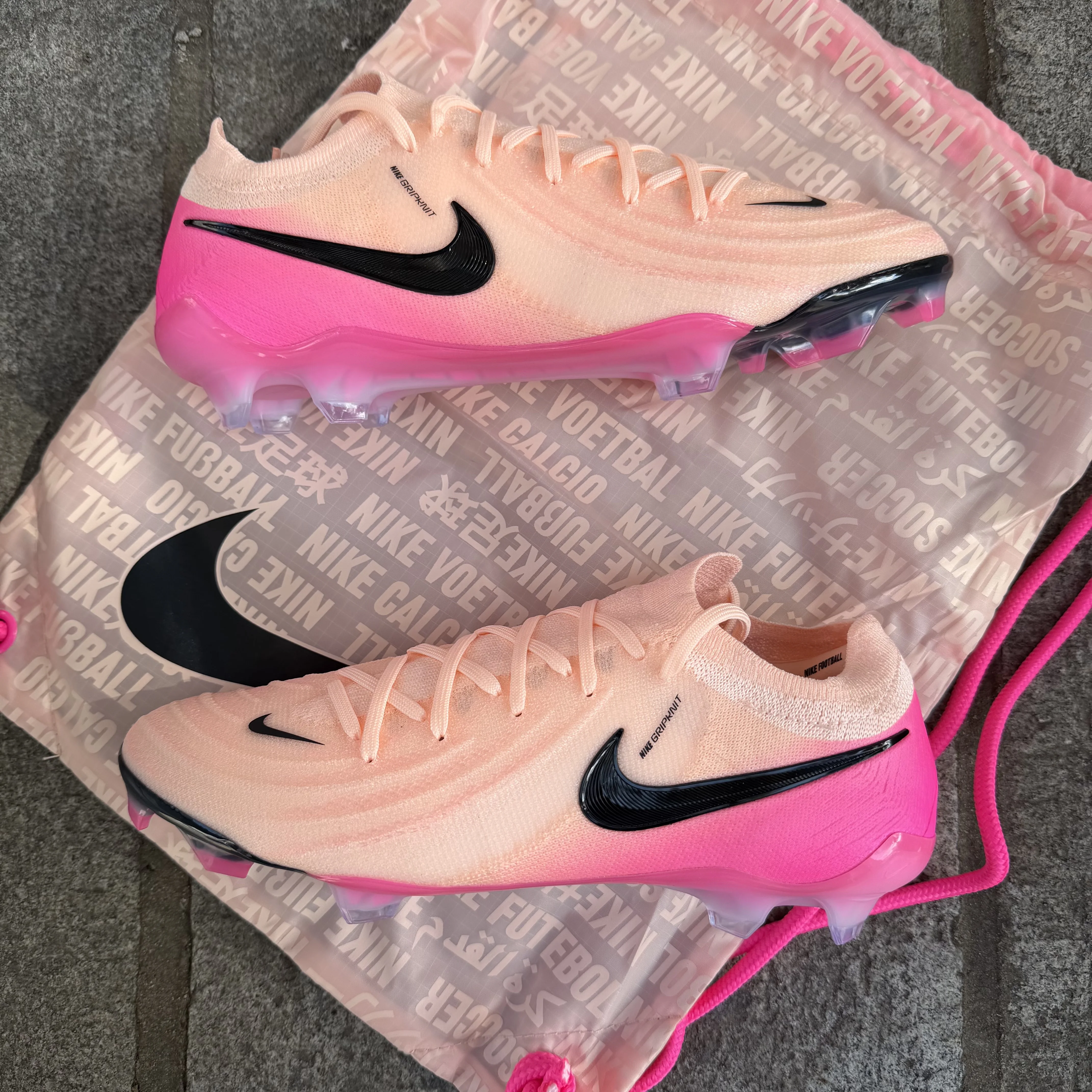 Luo Shengmen Nike/Nike Phantom GX2 Elite высококлассные FG футболки натуральная трава футбольные кроссовки FJ2559-800