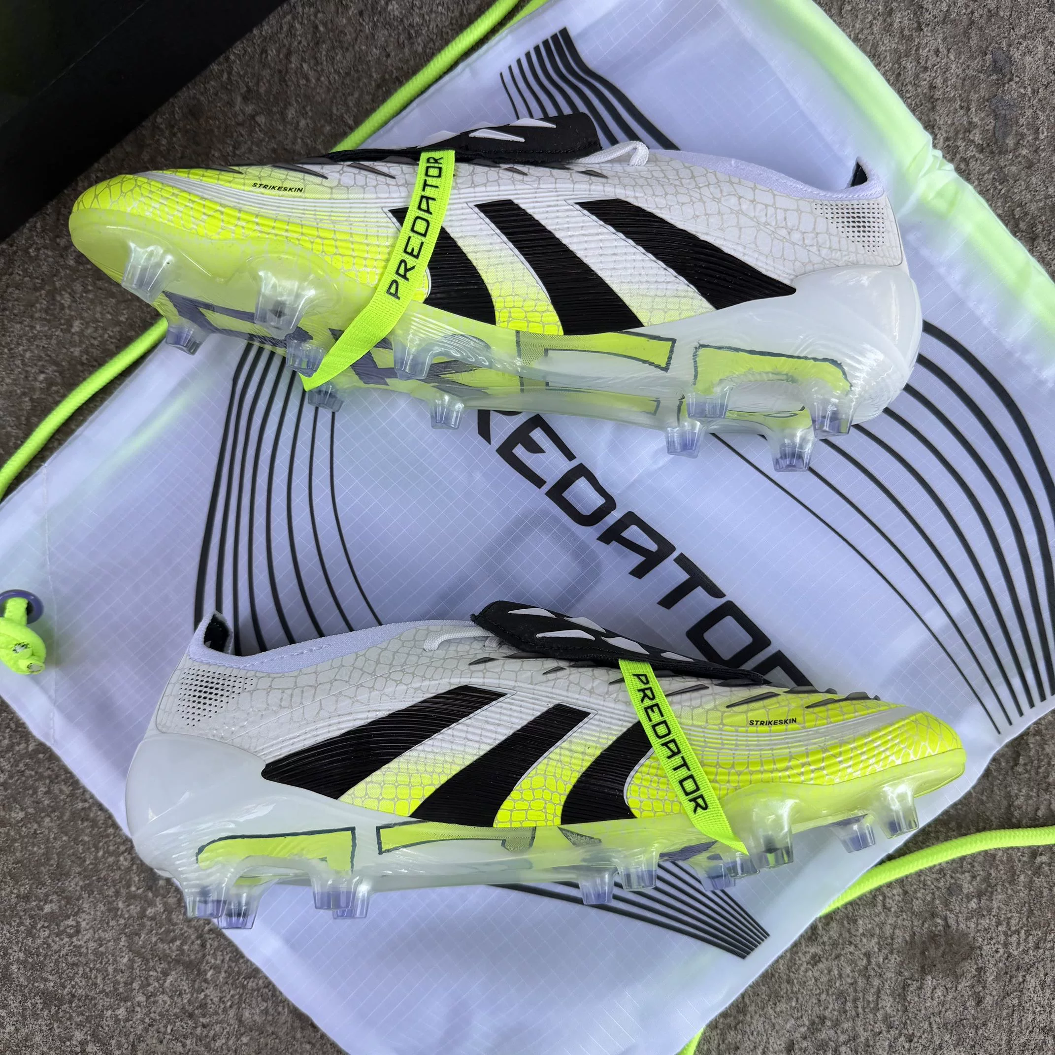 Luo Shengmen Adidas/Adidas Falcon + Super Top FG Long Nails Real Grass Adult Football Shoes JI1092