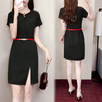 Career Dress Dress Woman Summer Thin high-end dress Temperament Sales Department Tooling Jewelry Store Suit Skirt Workwear