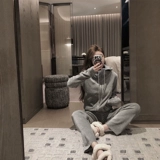 Весенний осенний комплект, ретро толстовка, штаны, популярно в интернете, 2021 года