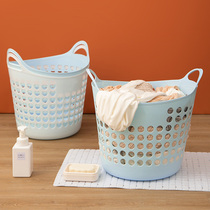 Home plastic dirty clothes basket bathroom dirty clothes storage basket clothing toys sundries basket dirty clothes basket