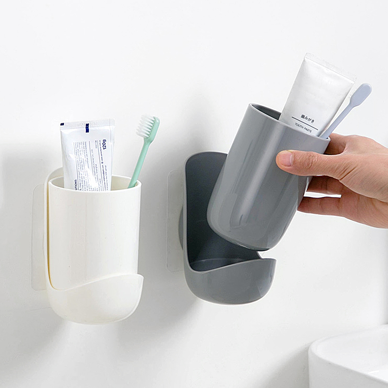 Home-Home-Free Toothbrush Shelving Toothbrush Shelving Wall-Style Gargle Cup Containing floor Dressing Room Wall-mounted Toothbrushing Cup Shelf