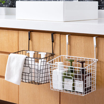 Home kitchen hanging basket-free dormitory storage rack adhesive hook home bathroom cabinet storage artifact