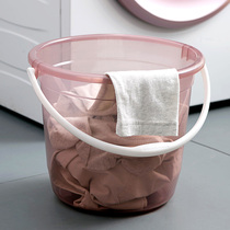 Home plastic bucket bucket bucket home big bucket thick plastic bucket portable large dormitory laundry bucket
