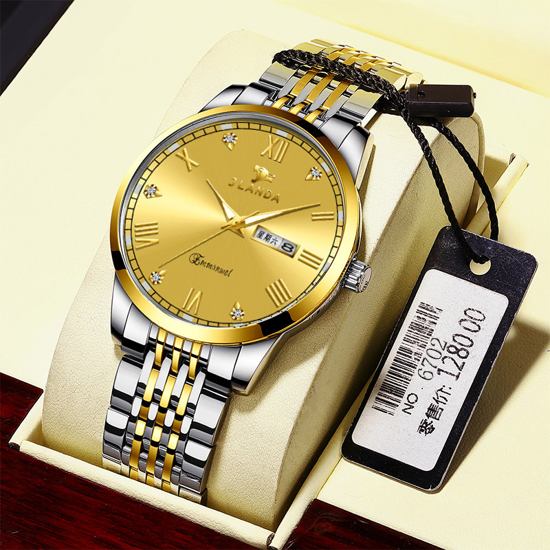 Swiss men's watch 2020 new automatic mechanical watch luminous sports waterproof watch double calendar student tide