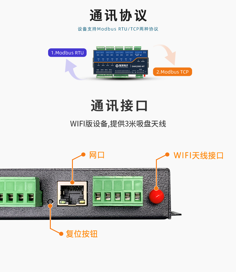 1200D-MT 工业级网络控制模块通讯接口