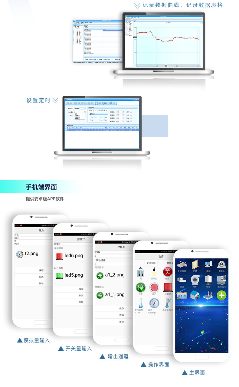 DAM-1012D 工业级网络控制模块手机端界面