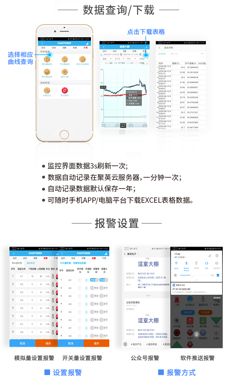 LoRa323232-MT LoRa无线测控模块云平台数据查询下载