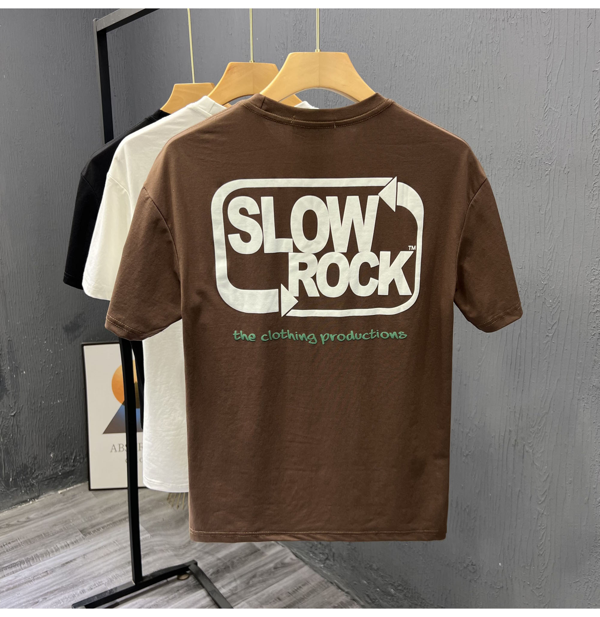 Summer pure cotton short for men's 2023 new letter print versatile casual half sleeved round neck T-shirt_voghion.com