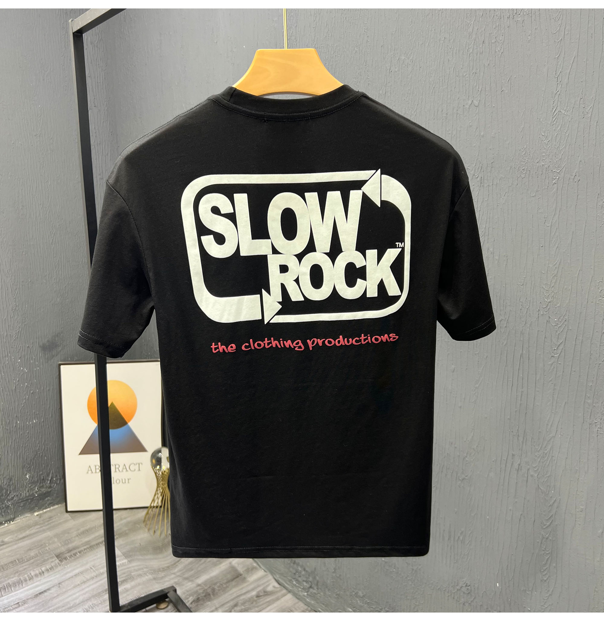 Summer pure cotton short for men's 2023 new letter print versatile casual half sleeved round neck T-shirt_voghion.com