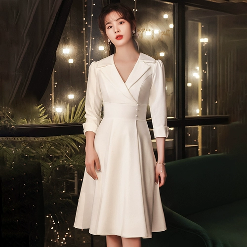 Белое вечернее платье, костюм, подходит для подростков, изысканный стиль