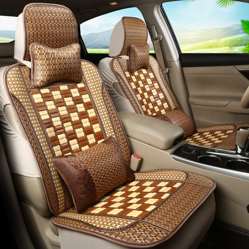 Car cushion summer bamboo seven-seat van Wuling Hongguang S commercial vehicle Baojun 730 special 7-seat cooling pad
