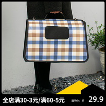 Cat bag out portable large-capacity Cross-shoulder breathable portable Oxford cloth backpack take-out cat supplies