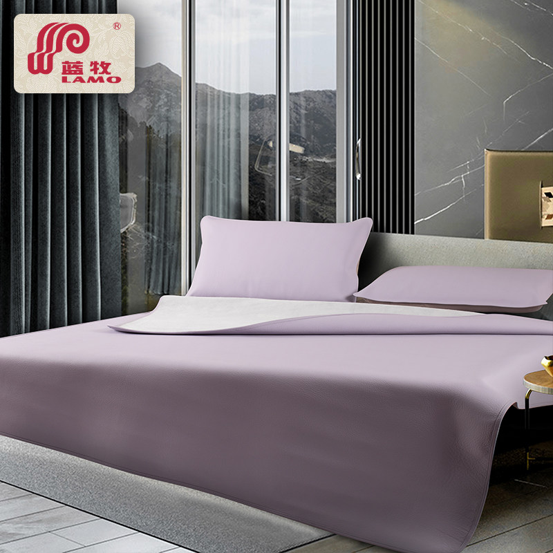 LAMO Blue Shepherd 2020 Head Layer Cowhide Mat Plain Cowhide Cool Mat Genuine Leather Soft Mat Double Cool Mat 1 .8m Bed