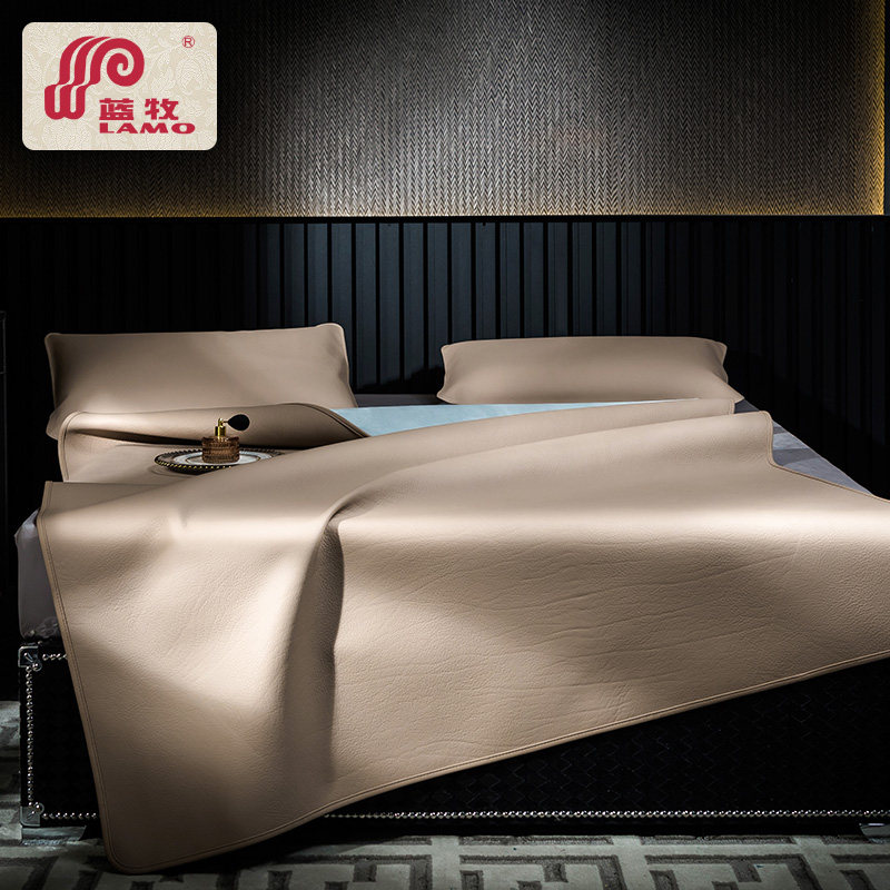 LAMO Blue Shepherd Summer Soft Mat Leather Cool Mat 1.5 m 1.8 m Whole sheet without joint layer cowhide mat