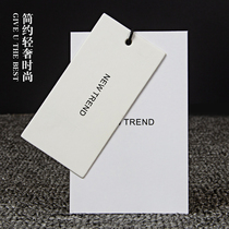 Special tag custom-made clothing store label custom clothes logo custom-made mens and womens childrens clothing hanging card printing design