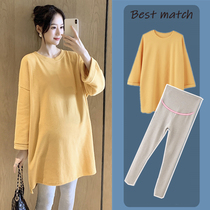 Pregnant women dress autumn suit out fashion style foreign maternity dress tide hot mother personality coat spring and autumn women