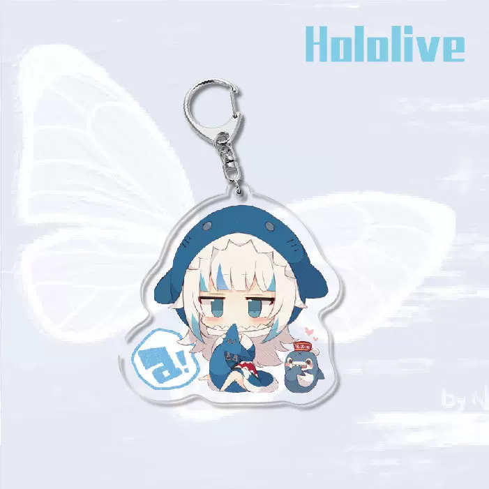 Подвеска Холоэн Гура Hololive вокруг Мiko Pekora акриловый vtuber ключ-б buckle AQUA