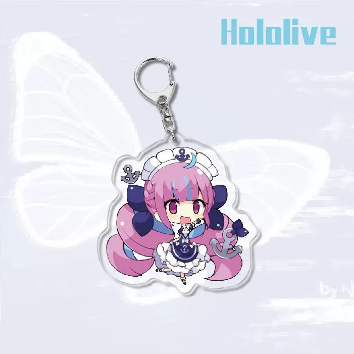 Подвеска Холоэн Гура Hololive вокруг Мiko Pekora акриловый vtuber ключ-б buckle AQUA