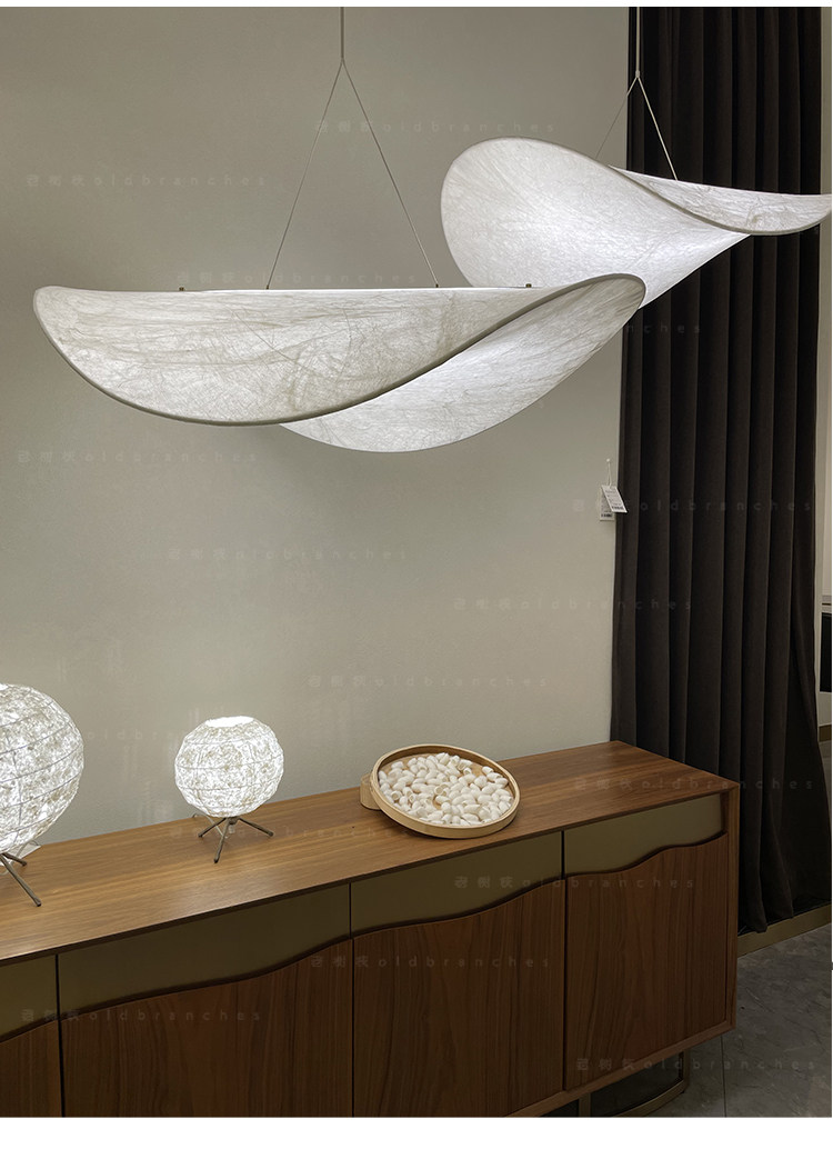 Ресторан люстра 丹麦new works蚕丝餐厅吊灯极简设计师餐桌客厅卧室书房高端灯具