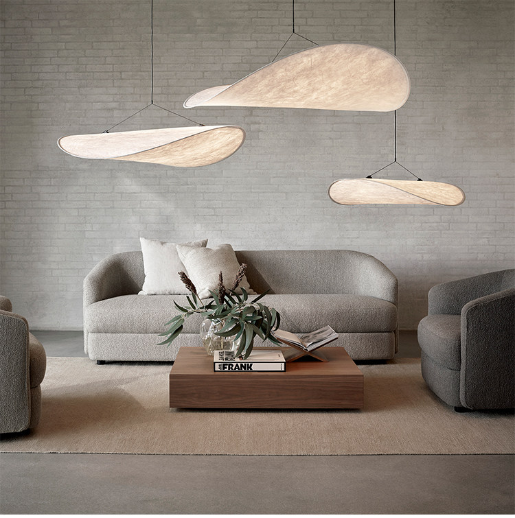 Ресторан люстра 丹麦new works蚕丝餐厅吊灯极简设计师餐桌客厅卧室书房高端灯具