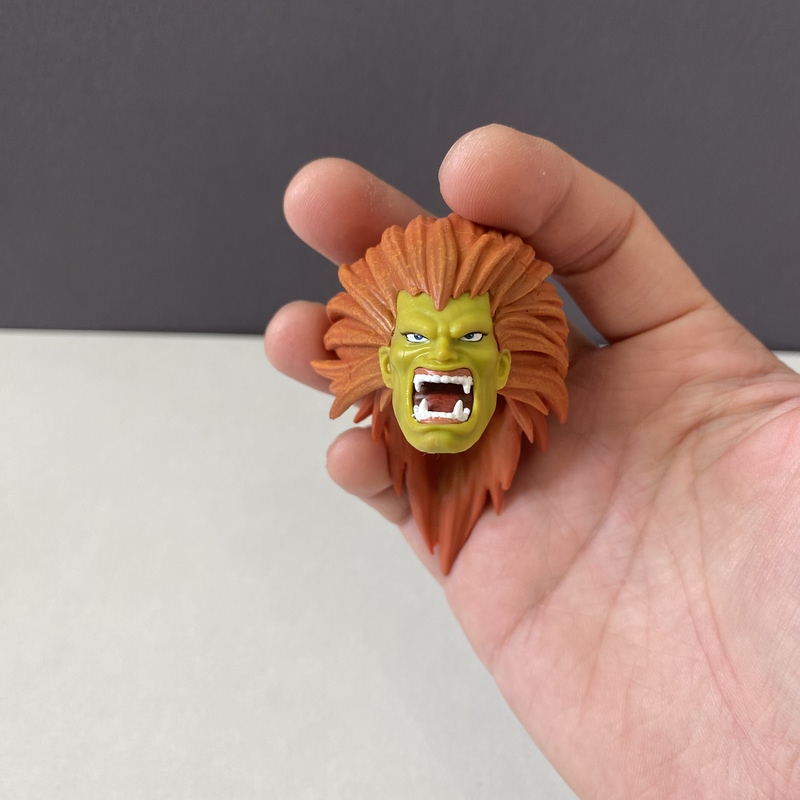 Authentic Street Fighter 1/12 Blanca Grinning Head Sculpt Action Figure Authentic Street Fighter 1/12 Blanca Grinning Head Sculpt Action Figure