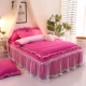 Phiên bản tiếng Hàn của sự dày lên của công chúa gió đơn mảnh quilt cô gái trái tim ren mùa thu và mùa đông học sinh duy nhất chăn đôi - Quilt Covers chăn ga hàn quốc