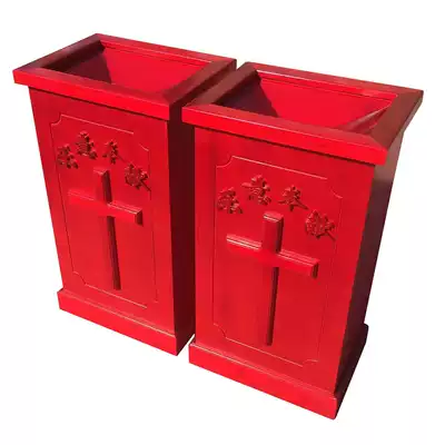New solid wood wood anti-hook box dedicated to Church Church church two locks and four keys
