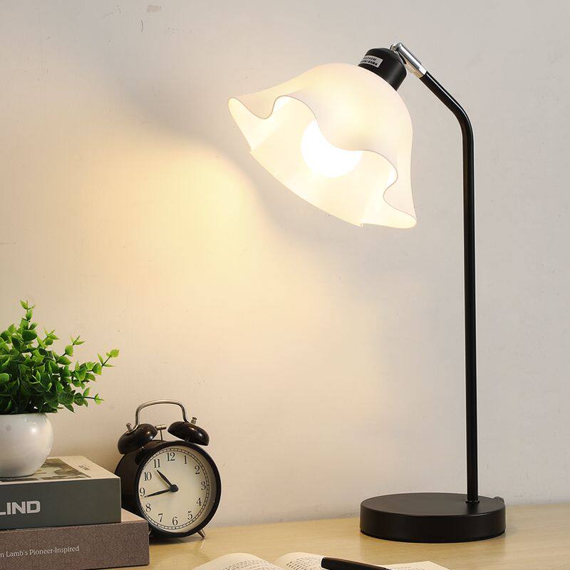 Full Spectrum Reading Lamp, Study Desk Lamp, Hotel Room Reading Lamp, Lily of the Valley Flower Bedroom Bedside Lamp