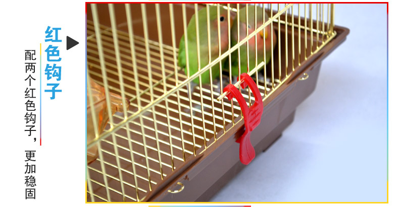 Lồng vẹt lồng lớn nuôi chim sáo Xuanfeng hổ da mạ chim lớn lồng vẹt cung cấp 3019G - Chim & Chăm sóc chim Supplies lồng chim họa mi