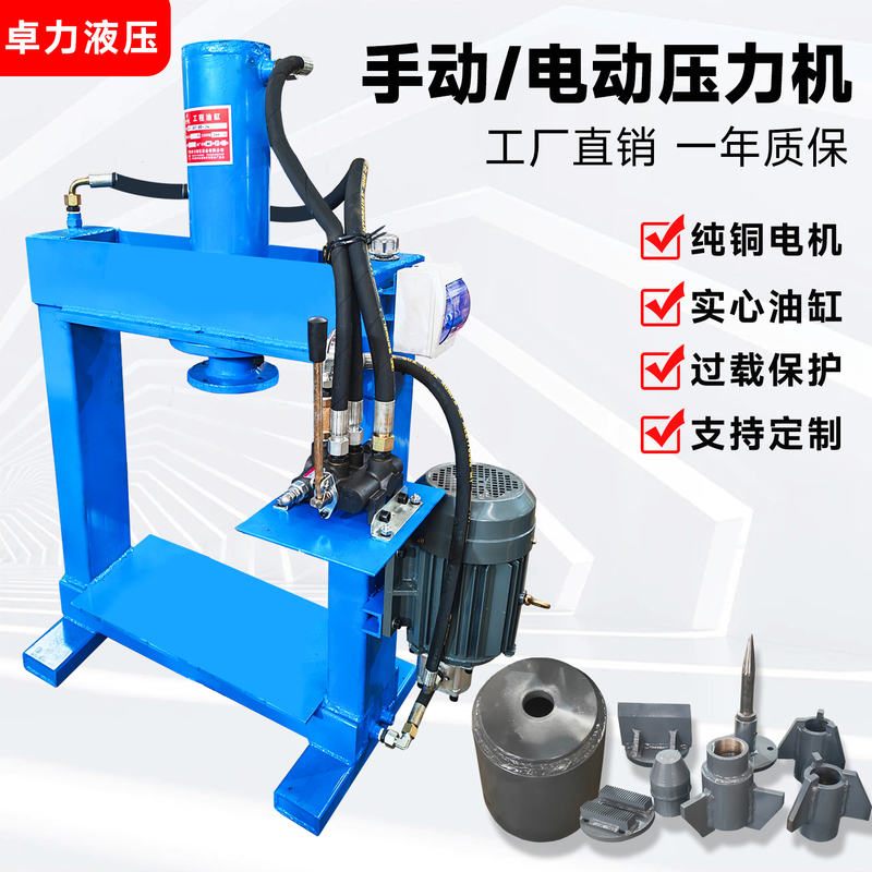 Electric Hydraulic Press, Small Press Machine, Dismantling Copper and Aluminum Motors, Auto Repair Tools, Bearing Hydraulic Press, Gantry Type
