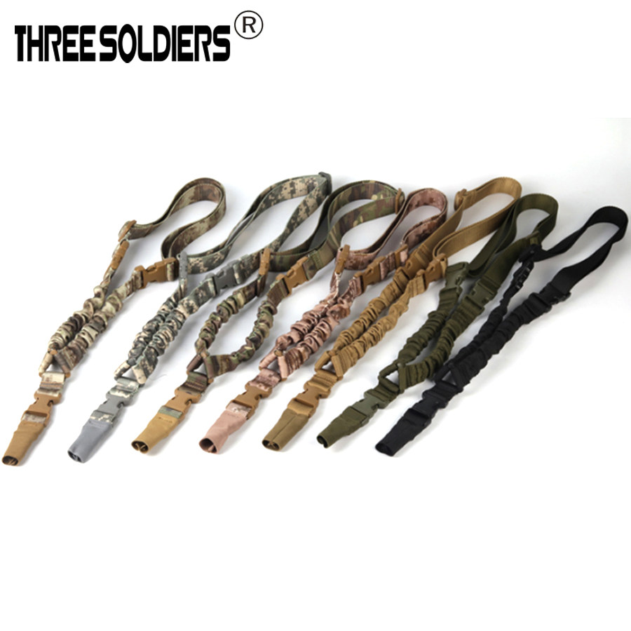 Outdoor nylon multi - functional elastic bag single - point task rope safety rope for military fan tactical supplies single point rope