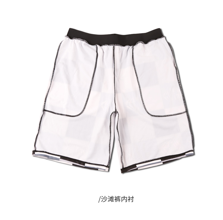 Quần đi biển Yimeishan nam rộng kích thước quần short mùa xuân nóng quần bơi bình thường xu hướng đi biển kỳ nghỉ quần bãi biển 	ao quần đi biển	