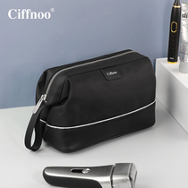 Waterproof toilet bag mens business trip large-capacity cosmetic bag high-end sense simple and portable hand-held toilet bag