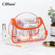 Portable wash bag female transparent cosmetic bag cute Japanese and Korean simple large-capacity waterproof bath bag travel wash bag