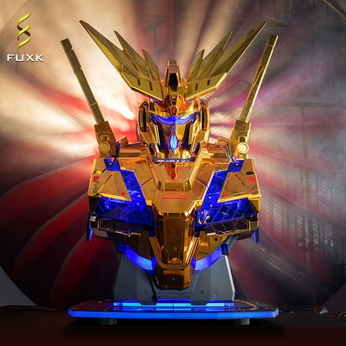 FUXK Gundam Bust Unit 3 Стальной алюминиевый гибридный игровой корпус ROG Family Bucket ATX-совместимый корпус с водяным охлаждением