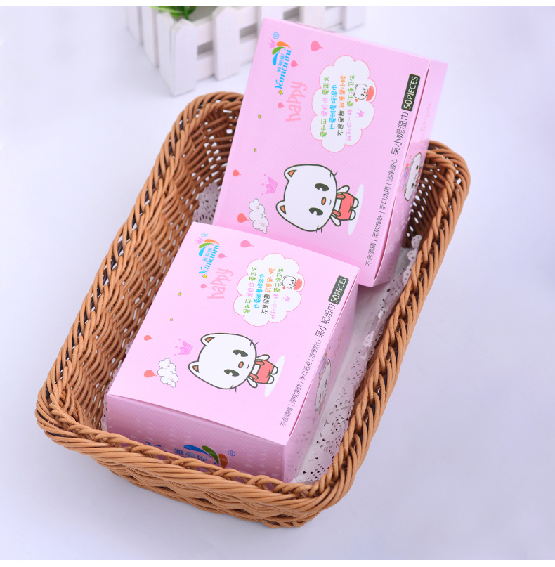 Đặc biệt hàng ngày Khăn lau ướt dùng một lần quấn riêng lẻ khăn giấy gấu trúc