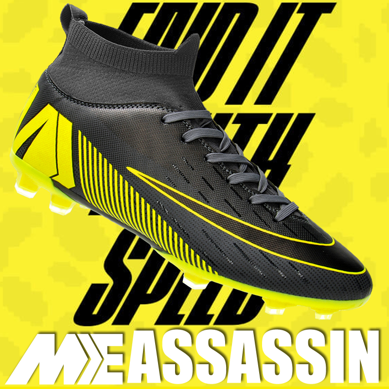 Soccer shoes boys and children agC Luo assassin summer breathable CR7 training broken nails Neymar primary school students plum tf people grass
