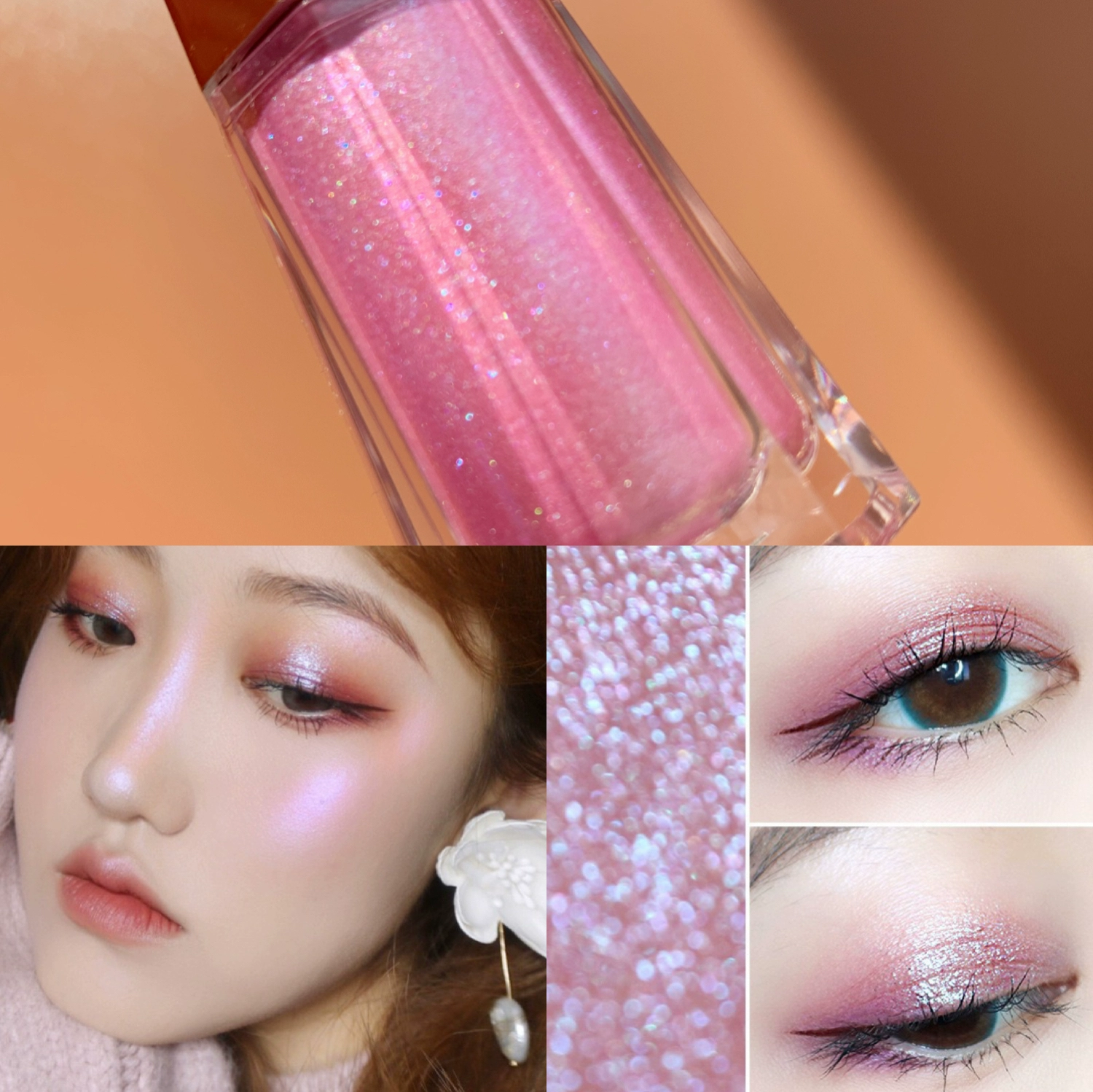 Mua hai tặng một miễn phí Chất lỏng kỳ lân phân cực sáng bóng ướt mắt nằm ngậm nước tằm không bay bột kéo dài - Bóng mắt phấn mắt 3ce 4 màu