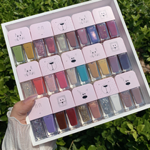 Clearance double bottles free of roasting quick-drying healthy nail polish nail art can not peel long-lasting waterproof white autumn and winter New color