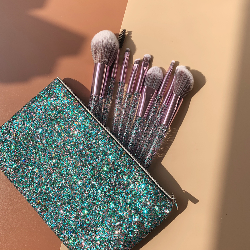 Delivery Ladle Gold Onion Rod Makeup Brush Current Sand Beauty Tool Eye Shadow Brush Nose brush Eyebrow Brush Powder Bottom Brush With 10 Brushes