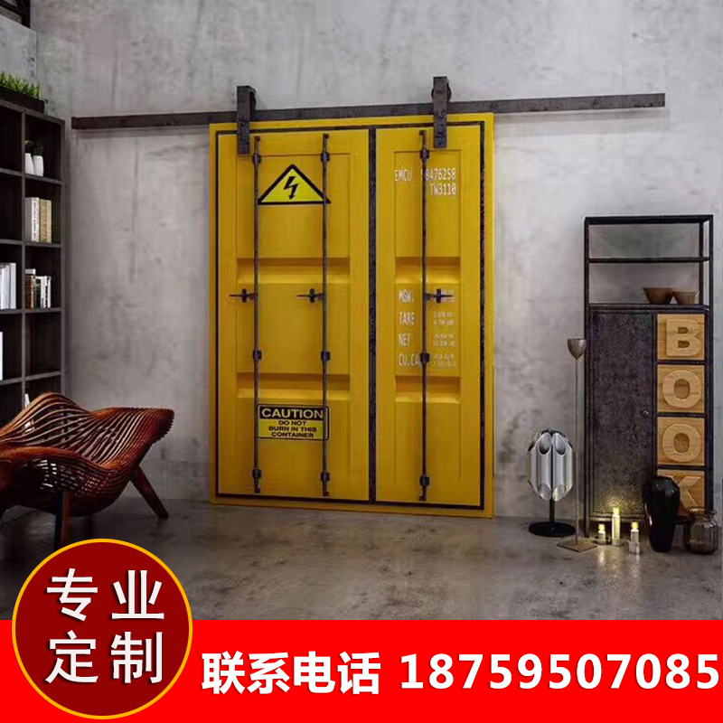 Usd 29 82 Wind Wrought Iron Container Door Sliding Wind Wrought Iron Container Door Sliding Retro Do Old Barn Double