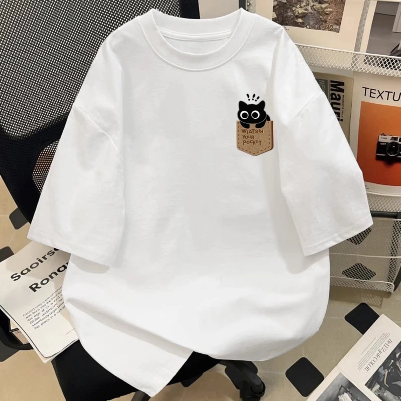 American Style Trendy Brand 100% Pure Cotton Heavyweight White Short-Sleeve T-Shirt for Men, New Summer Style with Letter Design, Niche Loose Fit Couple's Top American Style Trendy Brand 100% Pure Cotton Heavyweight White Short-Sleeve T-Shirt for Men, New Summer Style with Letter Design, Niche Loose Fit Couple's Top