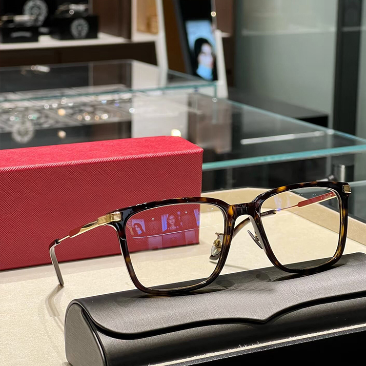 Kajia Pure Titanium Eyeglass Frame Ct0384 for Women, Can Be Fitted with Prescription Lenses, Blue Light Blocking Material, Myopia Glasses Frame for Men with Large Faces