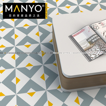 Nordic Yellow Grey Blue Triangle Geometric Flower Brick Home 300 Floor Tiles Bathroom Anti Slip Flake Kitchen 200 Small Square Brick