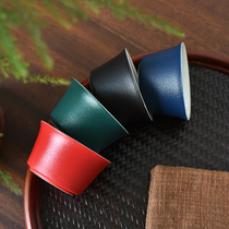 Retro Black Tea Cup Japanese Kung Fu Tea Cup Household Tea Coffee Master Cup Tea Cup Degree Ceramic