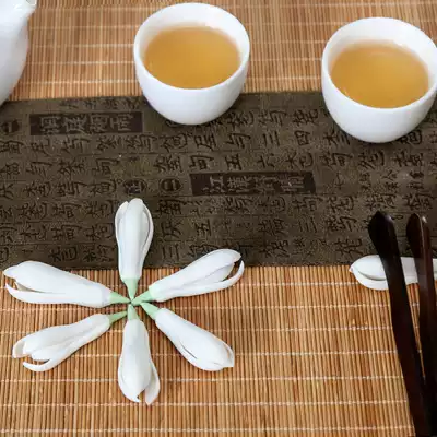 Personality handmade ceramic tea pet ornaments boutique creative can raise porcelain Magnolia lotus tea ceremony tea table decorations