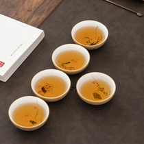 Ceramic kung fu tea drinking tea cup creative hand-painted rough pottery small teacup retro home tea ceremony drinking tea small cup personal cup